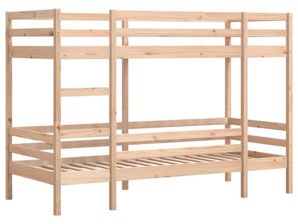 Patrová postel bez matrace 90 x 190 cm masivní borové dřevo 3284221