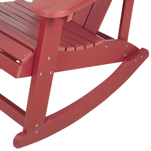 Zahradní houpací křeslo ADIRONDACK Červená