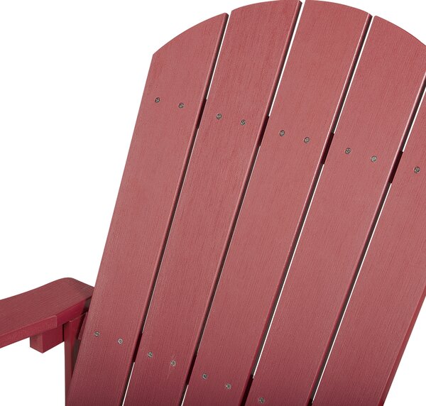 Zahradní houpací křeslo ADIRONDACK Červená