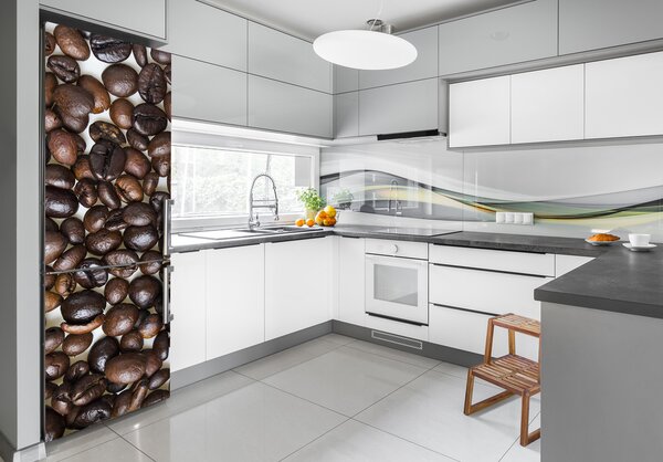 Nálepka na ledničku samolepící Zrnka kávy FridgeStick-70x190-f-32952308