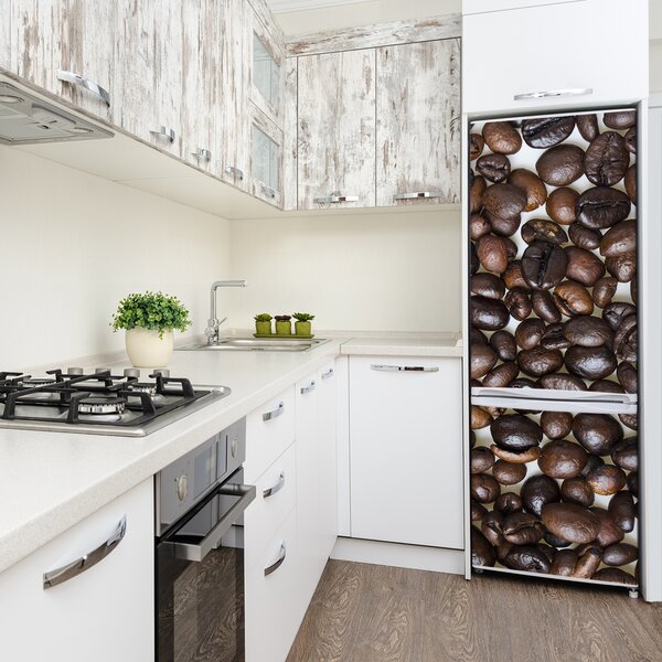 Nálepka na ledničku samolepící Zrnka kávy FridgeStick-70x190-f-32952308