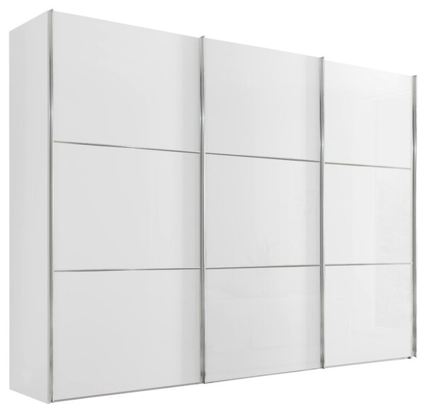 SKŘÍŇ S POSOUVACÍMI DVEŘMI, bílá, 249/222/68 cm Moderano - Šatní skříně