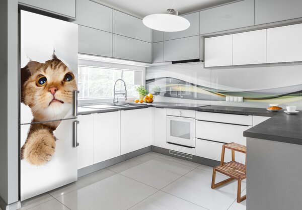 Samolepící nálepka na ledničku stěnu Kočka XL FridgeStick-70x190-f-33902265
