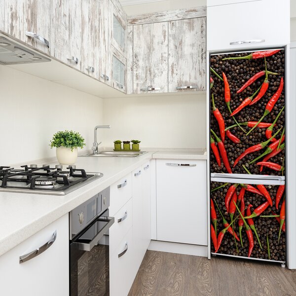 Nálepka na ledničku fototapeta Chilli papričky FridgeStick-70x190-f-35225615