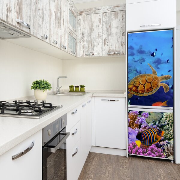 Nálepka fototapeta lednička Korálový útes XL FridgeStick-70x190-f-35544351