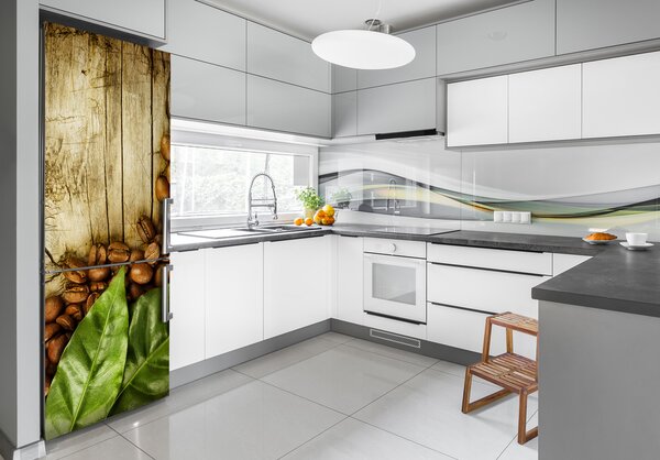 Nálepka na ledničku samolepící Zrnka kávy FridgeStick-70x190-f-35516125