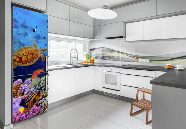 Nálepka fototapeta lednička Korálový útes XL FridgeStick-70x190-f-35544351