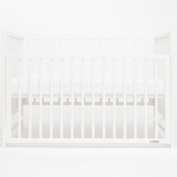 Dětská postýlka New Baby BASIC se stahovací bočnicí bílá