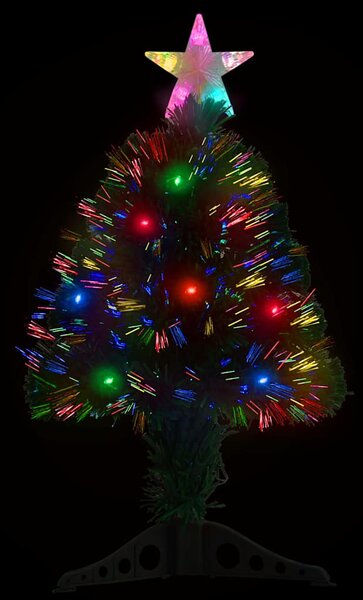 Předem osvětlený vánoční stromek se stojanem a LED 64 cm optické vlákno 328439