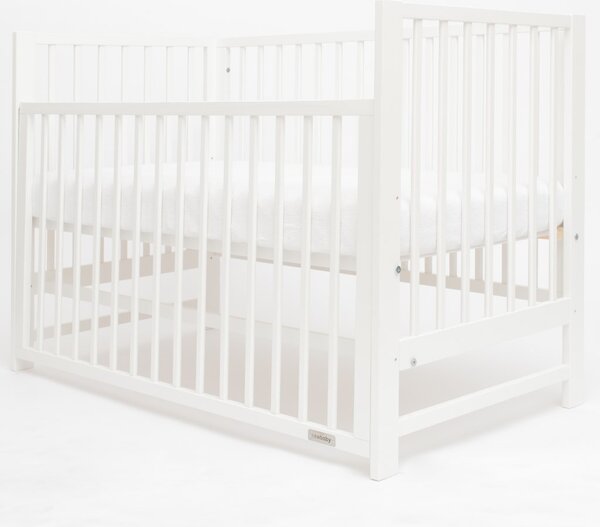 Dětská postýlka New Baby BASIC se stahovací bočnicí bílá