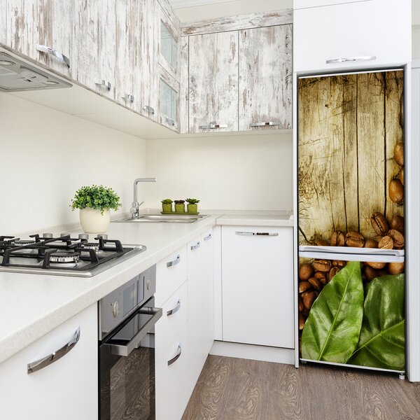 Nálepka na ledničku samolepící Zrnka kávy FridgeStick-70x190-f-35516125