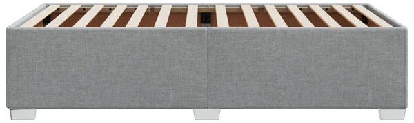 Rám postele bez matrace světle šedá 90 x 190 cm textil 3284436