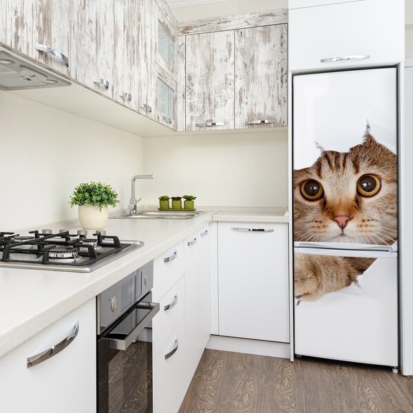 Samolepící nálepka na ledničku stěnu Kočka XL FridgeStick-70x190-f-35664648