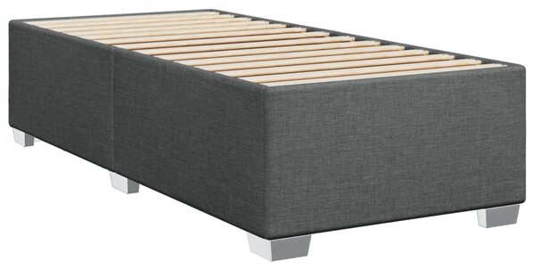 Box spring postel s matrací tmavě šedá 80 x 200 cm textil 3285089