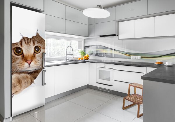 Samolepící nálepka na ledničku stěnu Kočka XL FridgeStick-70x190-f-35664648
