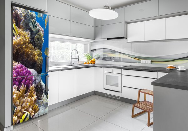 Nálepka fototapeta lednička Korálový útes XL FridgeStick-70x190-f-36026012