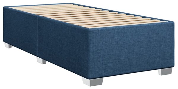 Box spring postel s matrací modrá 80x200 cm textil 3290335