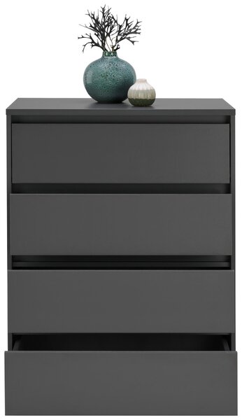 KOMODA, antracitová, 80/103/48 cm Carryhome - Široké komody, Online Only