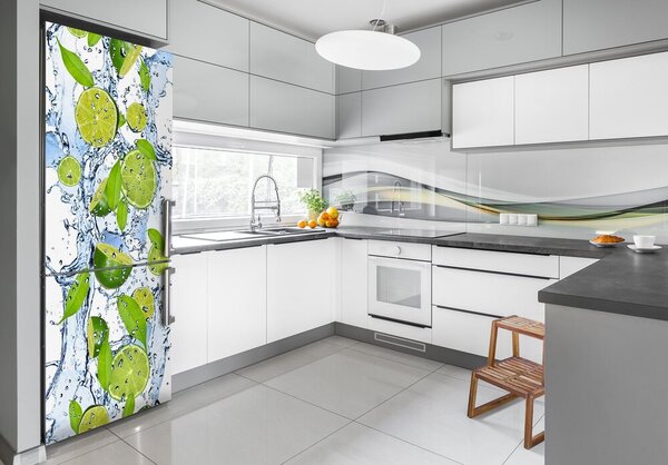 Nálepka na ledničku fototapeta Limetka a voda FridgeStick-70x190-f-38602855