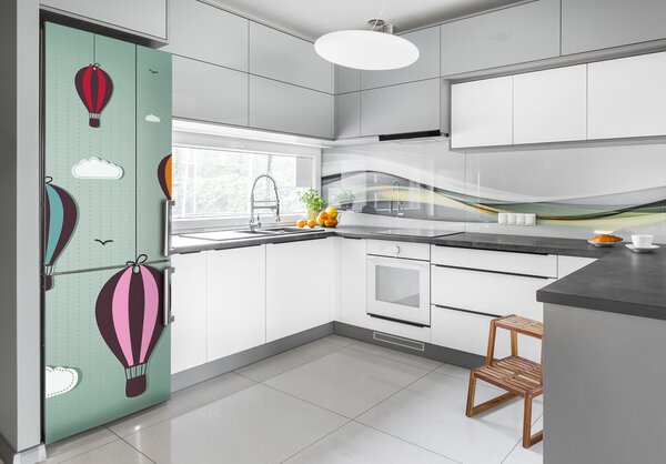 Nálepka fototapeta lednička Létající balony FridgeStick-70x190-f-39730162