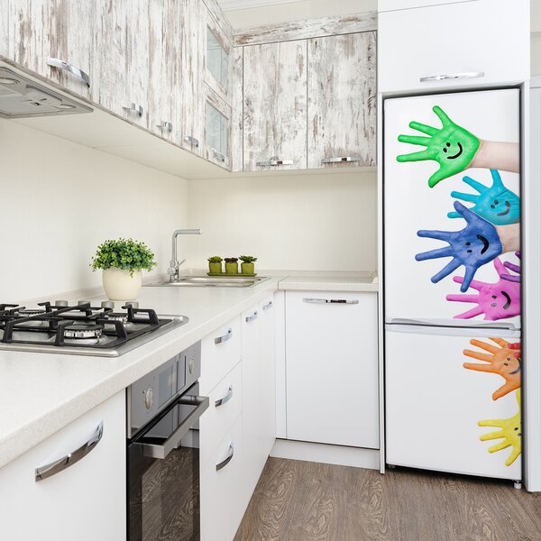 Foto nálepka na ledničku Pomalované dlaně FridgeStick-70x190-f-39483804