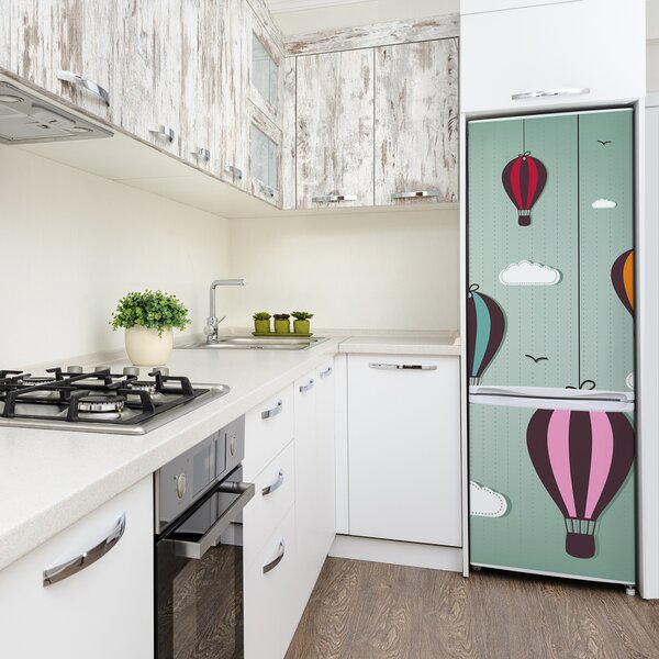 Nálepka fototapeta lednička Létající balony FridgeStick-70x190-f-39730162