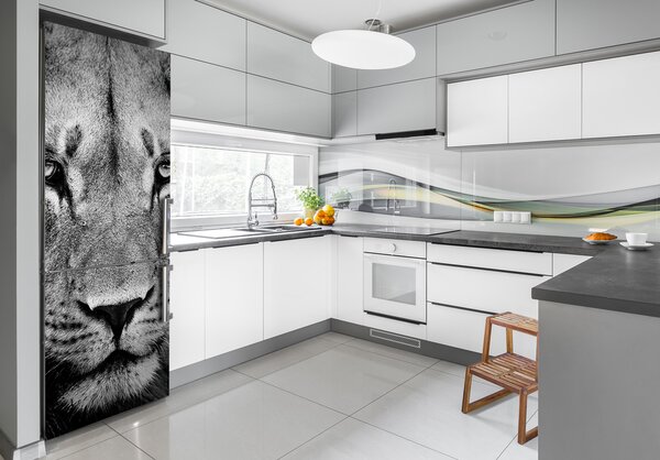 Foto tapeta na ledničku Portrét lva XL FridgeStick-70x190-f-39012933