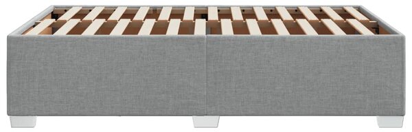 Rám postele bez matrací světle šedá 120x190 cm textil 3284457