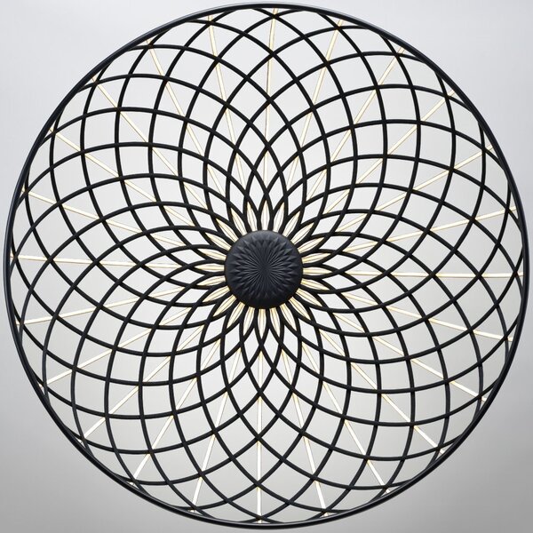 Flos F6393031 Skynest C, antracitové stropní svítidlo, 57W LED 2700K stmívatelné, prům. 90,4cm