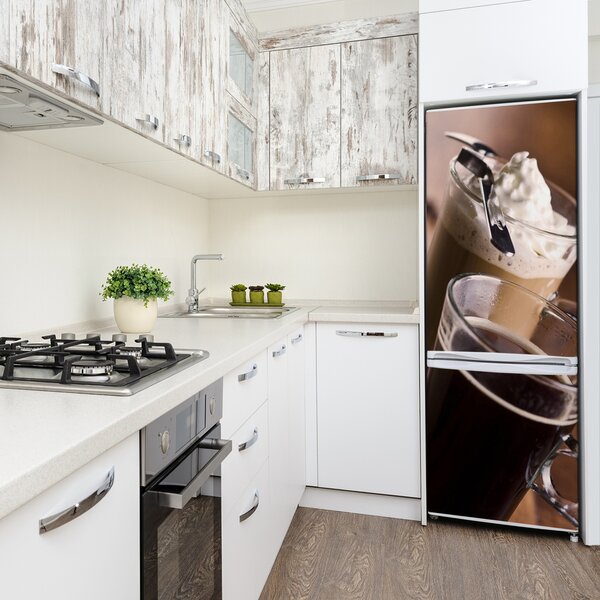Nálepka na ledničku samolepící Káva frappe FridgeStick-70x190-f-40536749