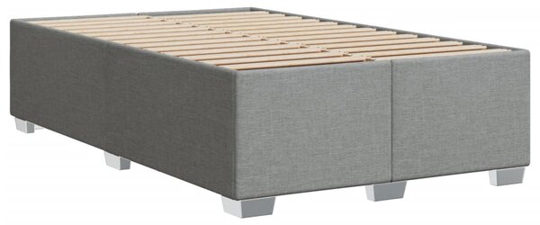 Rám postele bez matrací světle šedá 120x190 cm textil 3284457