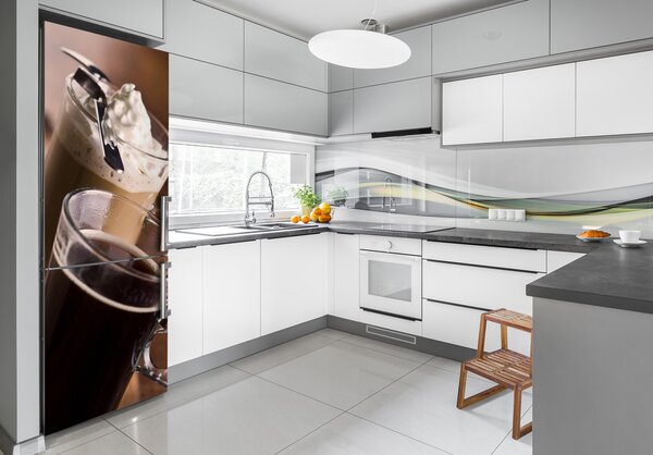 Nálepka na ledničku samolepící Káva frappe FridgeStick-70x190-f-40536749