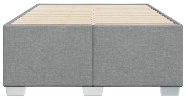 Rám postele bez matrací světle šedá 120x190 cm textil 3284457