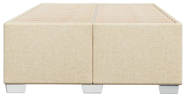Rám postele bez matrací krémově 120x190 cm textil 3284462