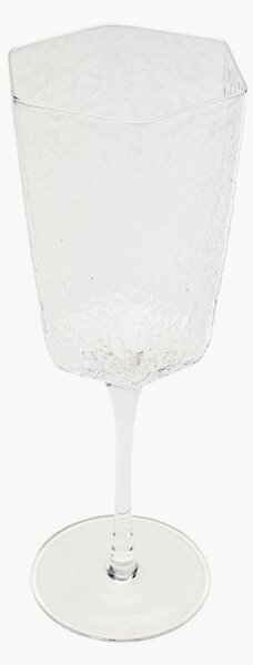Sada ručně vyrobených sklenic na bílé víno Cascata, 4 díly