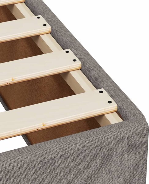 Rám postele bez matrace taupe 140 x 190 cm textil 3284475