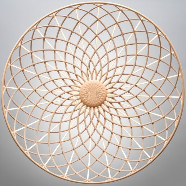 Flos F6392017 Skynest suspension, béžové závěsné svítidlo, 78W LED 2700K stmívatelné, prům. 90,4cm