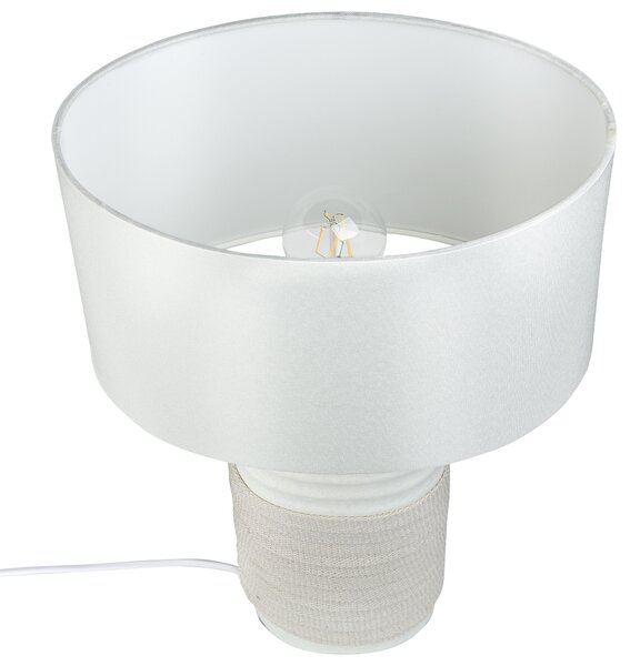 Stolní lampa NAVIA Porcelán Světle béžová