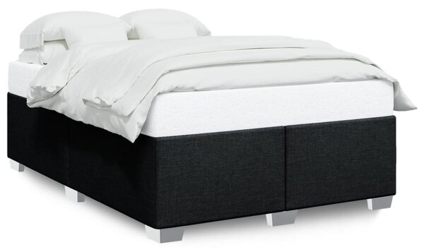 Rám postele bez matrace černý 140 x 190 cm textil 3284473