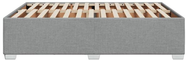 Rám postele bez matrace světle šedý 140 x 190 cm textil 3284471