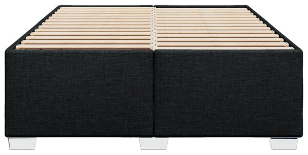 Rám postele bez matrace černý 140 x 190 cm textil 3284473
