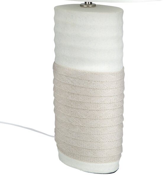 Stolní lampa NAVIA Porcelán Světle béžová