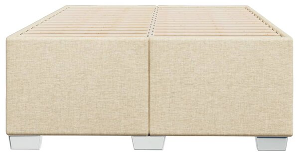 Rám postele bez matrace krémový 120 x 200 cm textil 3284469