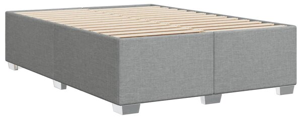 Rám postele bez matrace světle šedý 140 x 190 cm textil 3284471