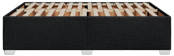 Rám postele bez matrace černý 140 x 190 cm textil 3284473