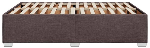 Rám postele bez matrace tmavě hnědý 140 x 190 cm textil 3284474