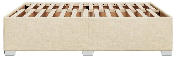 Rám postele bez matrace krémový 140 x 190 cm textil 3284476