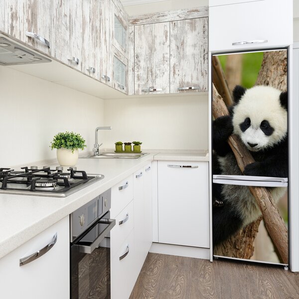 Nálepka fototapeta lednička Panda na stromě FridgeStick-70x190-f-43324424