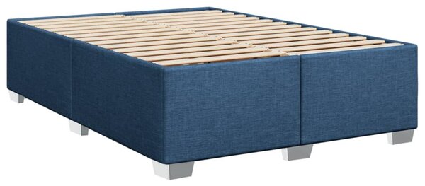 Rám postele bez matrace modrý 140 x 190 cm textil 3284477