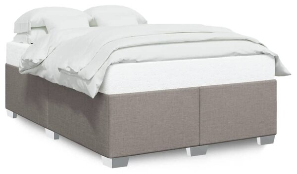 Rám postele bez matrace taupe 140 x 190 cm textil 3284475